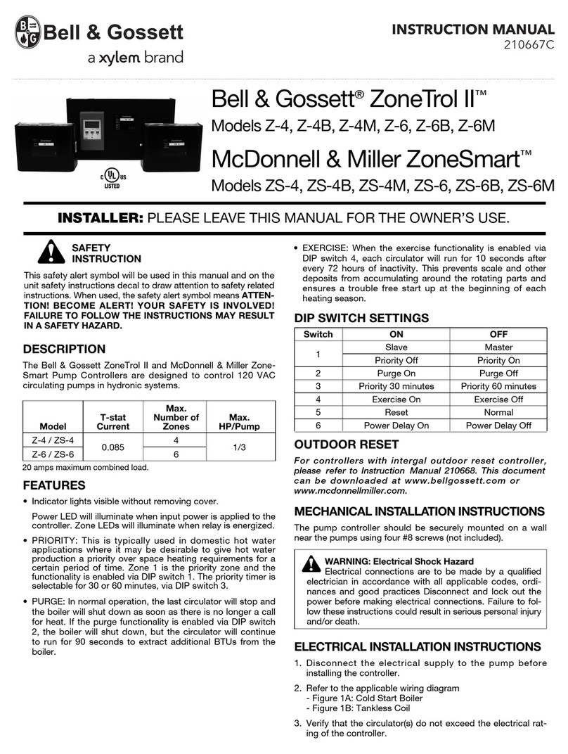 Bell and Gossett ZoneTrol II Z-4 instruction manual