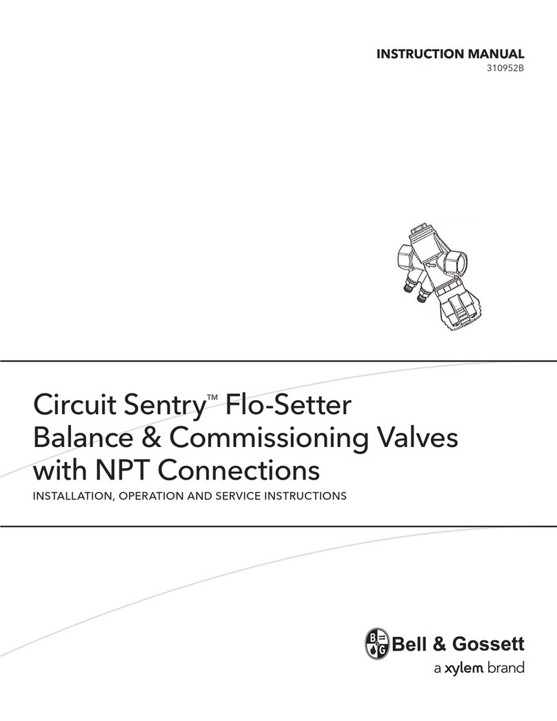 Bell and Gossett Circuit Sentry Flo-Setter instruction manual
