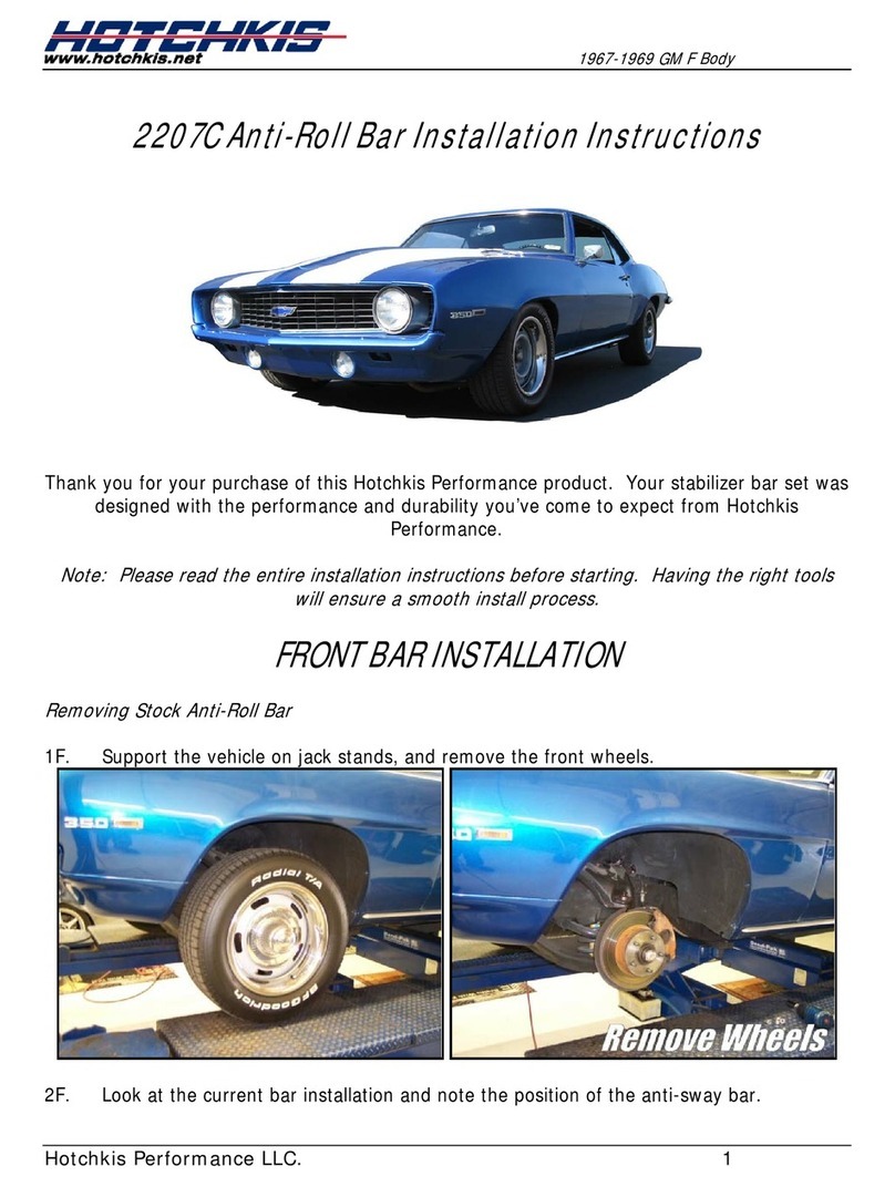 Hotchkis 2207C installation instructions