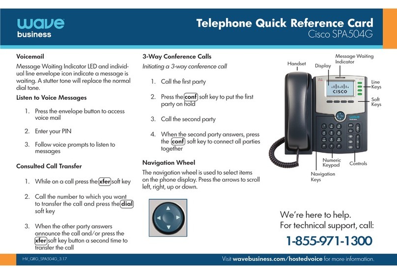 Cisco Small Business Pro SPA 504G Reference guide