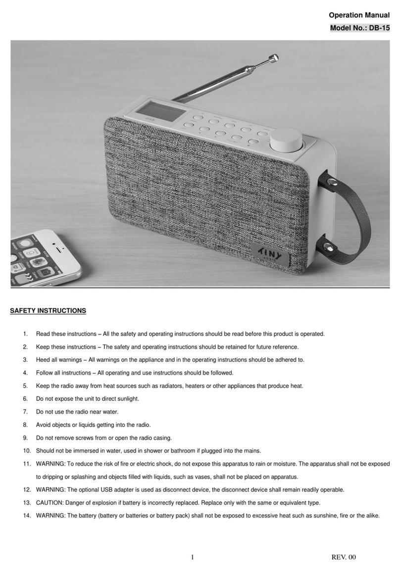 Tiny  Audio DB-15 Operation manuals