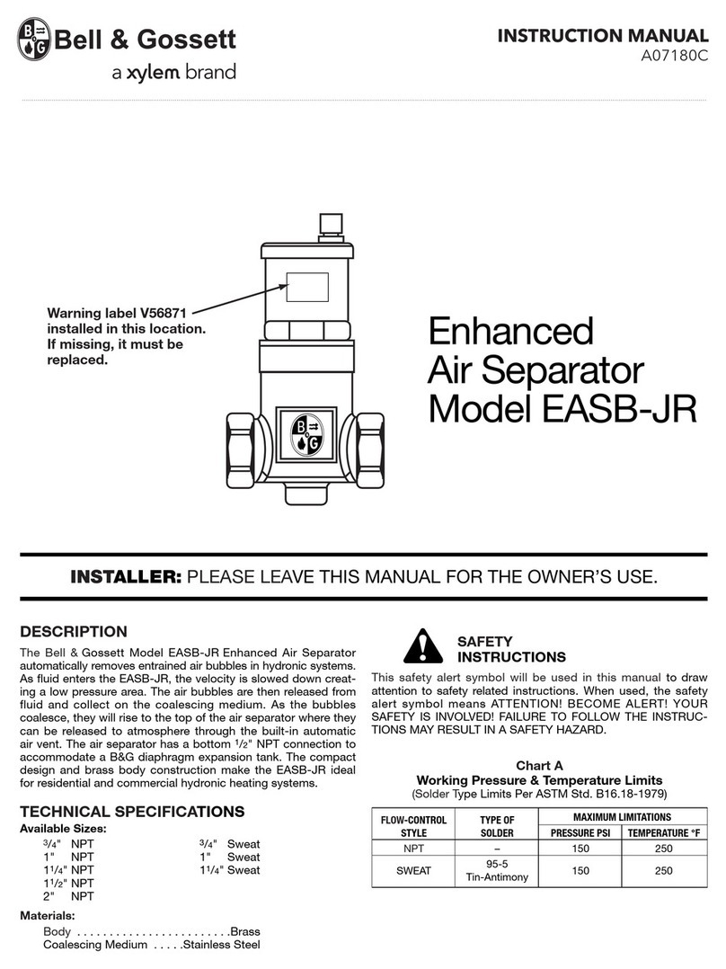 Bell and Gossett EASB-JR instruction manual Bell and Gossett EASB-JR instruction manual