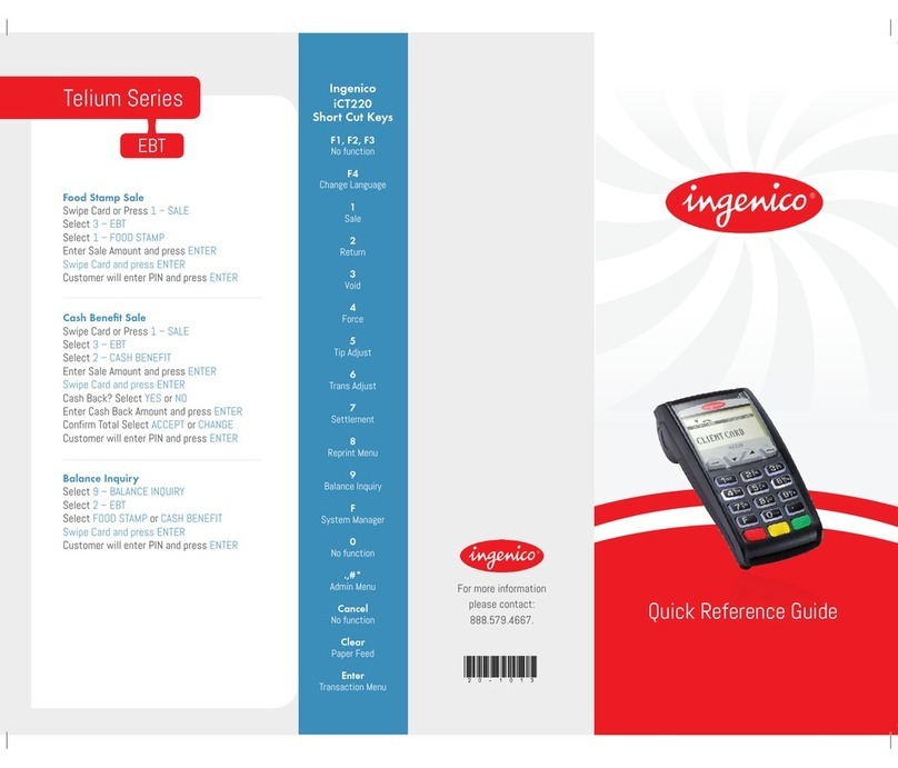Ingenico iCT220, iCT250 User manual