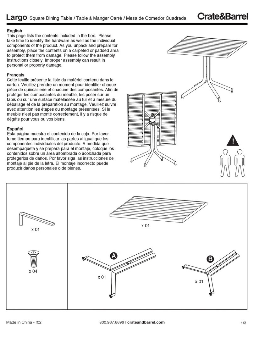 Crate&Barrel Largo User manual Crate&Barrel Largo User manual