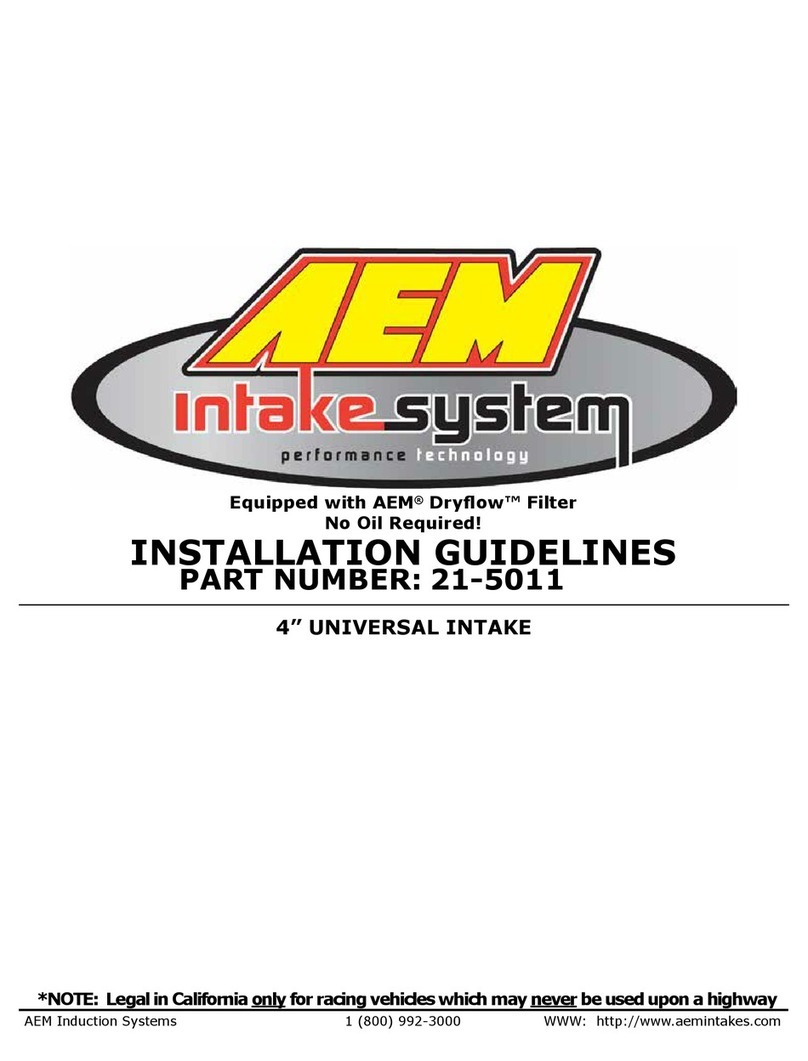 AEM 21-5011 Instruction sheet