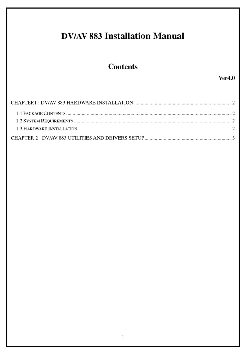 KWorld DV/AV 883 User & installation manual