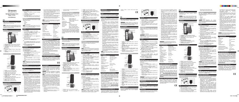 Oregon Scientific DP100 user manual