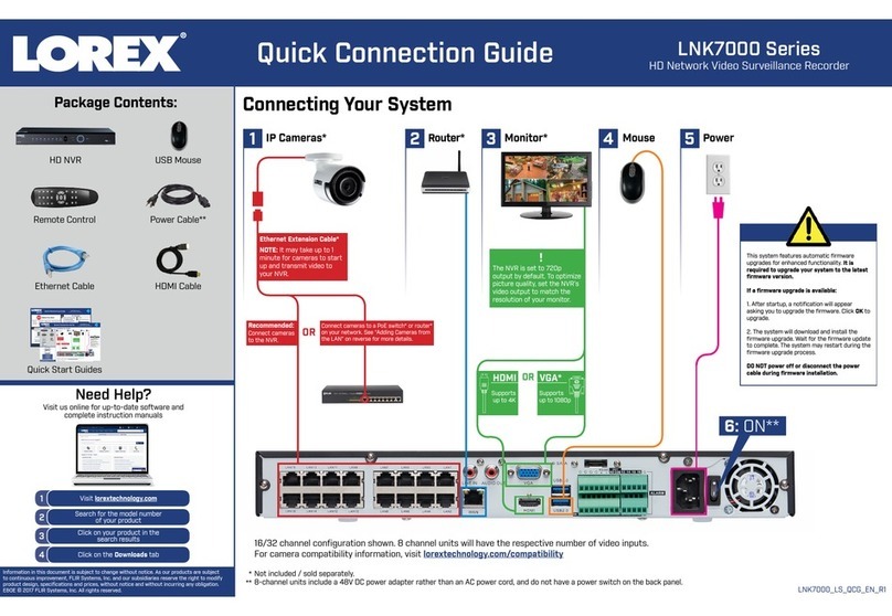 Lorex LNK7000 Series Instruction Manual Lorex LNK7000 Series Instruction Manual