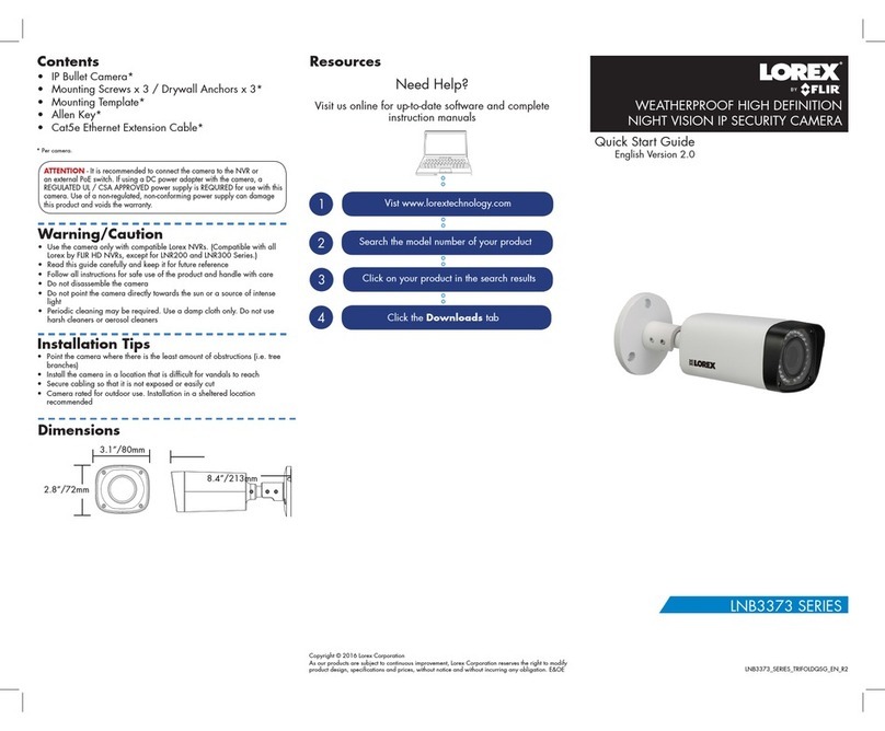 Lorex LNB3373 SERIES User manual Lorex LNB3373 SERIES User manual