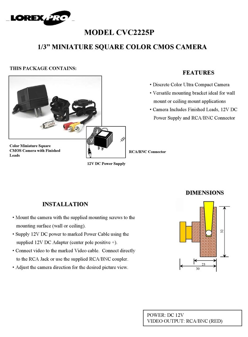 Lorex CVC2225P User manual