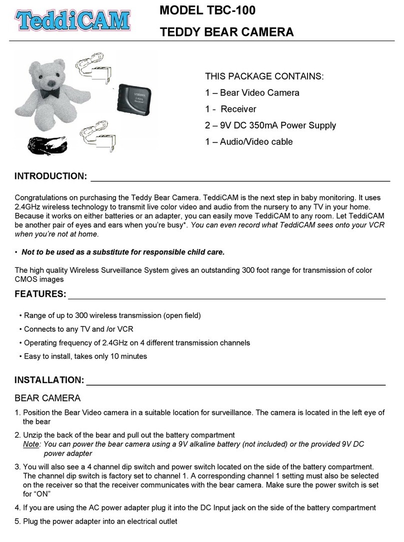 TeddiCam TBC-100 owner's manual
