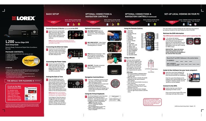 Lorex L200 Series User manual