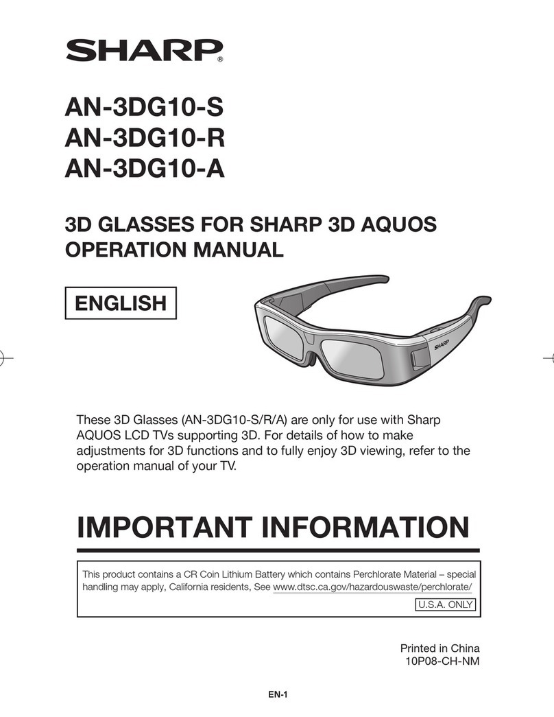 Sharp AN-3DG10-R Operation manual