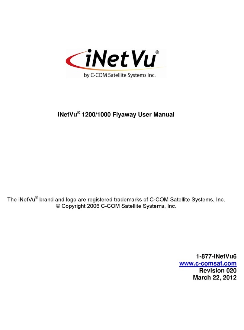 CCOM iNetVu 1.0 Flyaway User manual