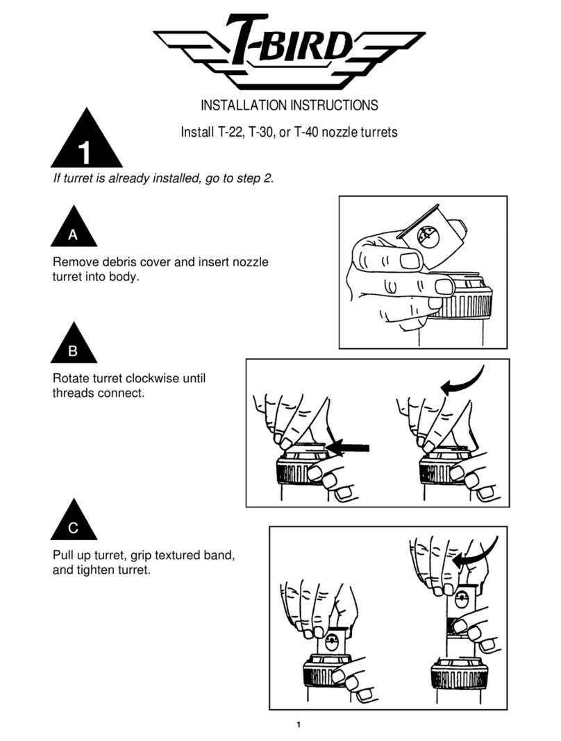 Rain Bird T-Bird T-22 installation instructions
