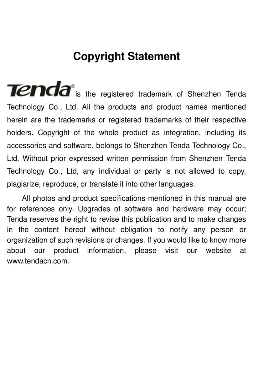 Tenda W310A User manual Tenda W310A User manual