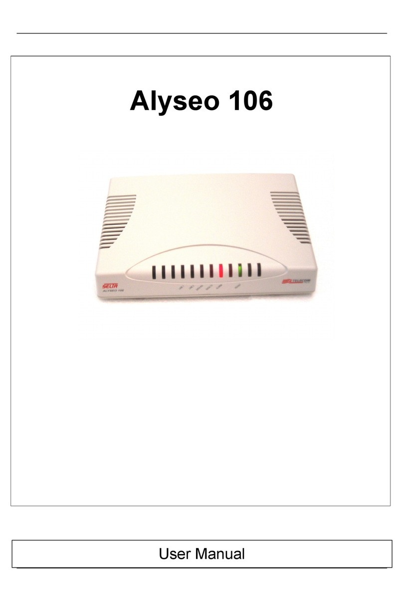 Selta Alyseo 106 user manual