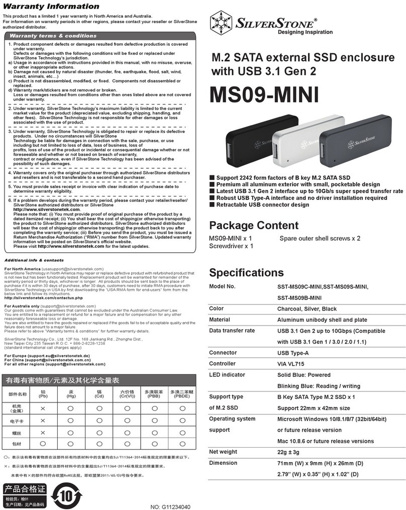 SilverStone MS09-MINI manual
