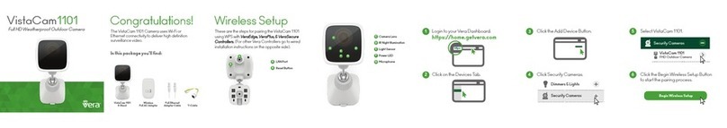 Vera VistaCam1101 Wireless setup guide