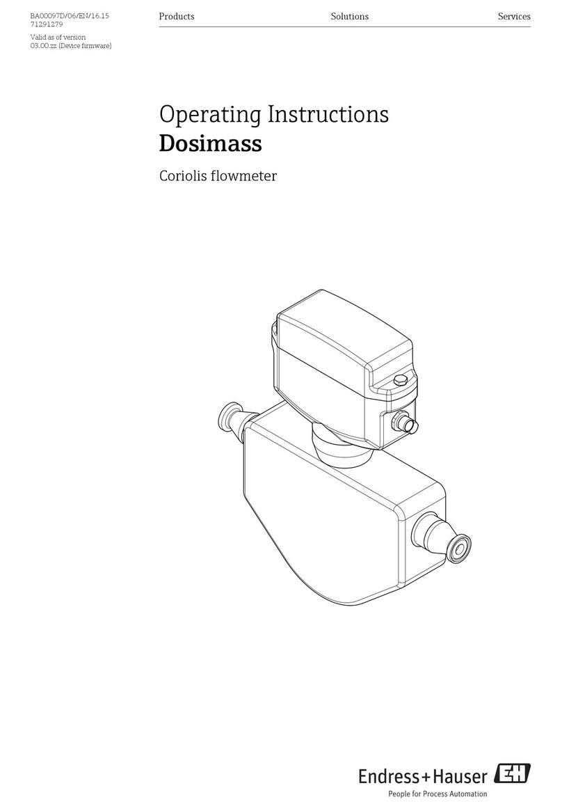 Endress+Hauser dosimass User manual