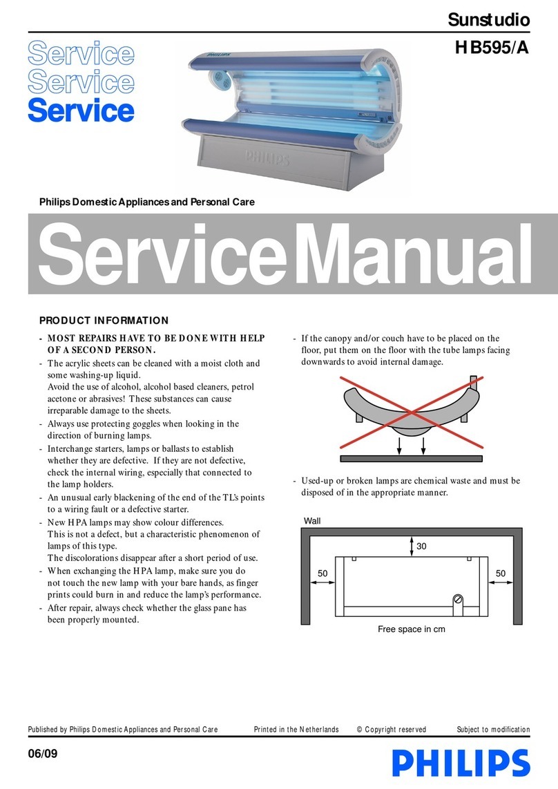 Philips Sunstudio HB595/A Service manual