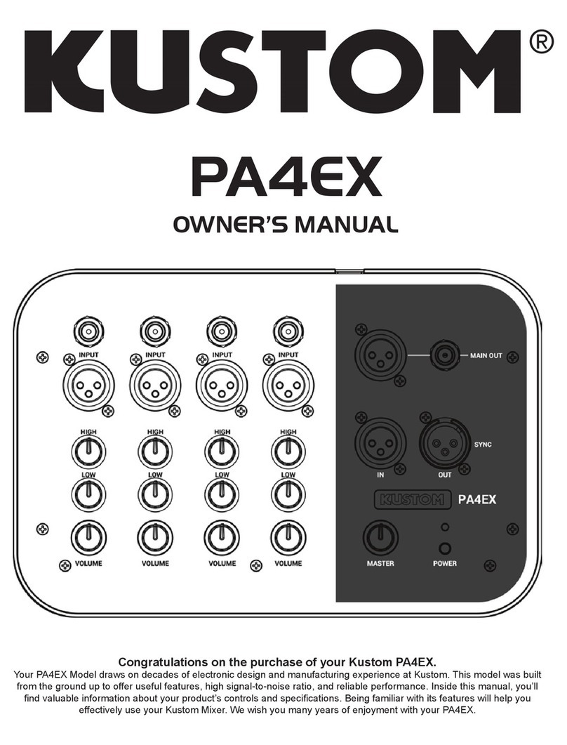Kustom PA4EX owner's manual