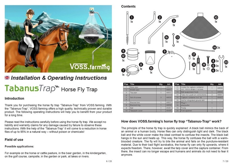 VOSS.farming TabanusTrap Installation & operating instructions