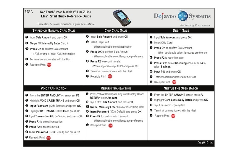 dejavoo Z Series Product information sheet