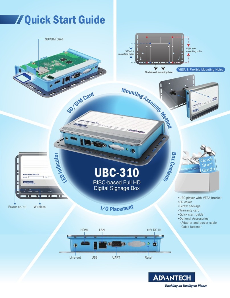 Advantech UBC-310 User manual