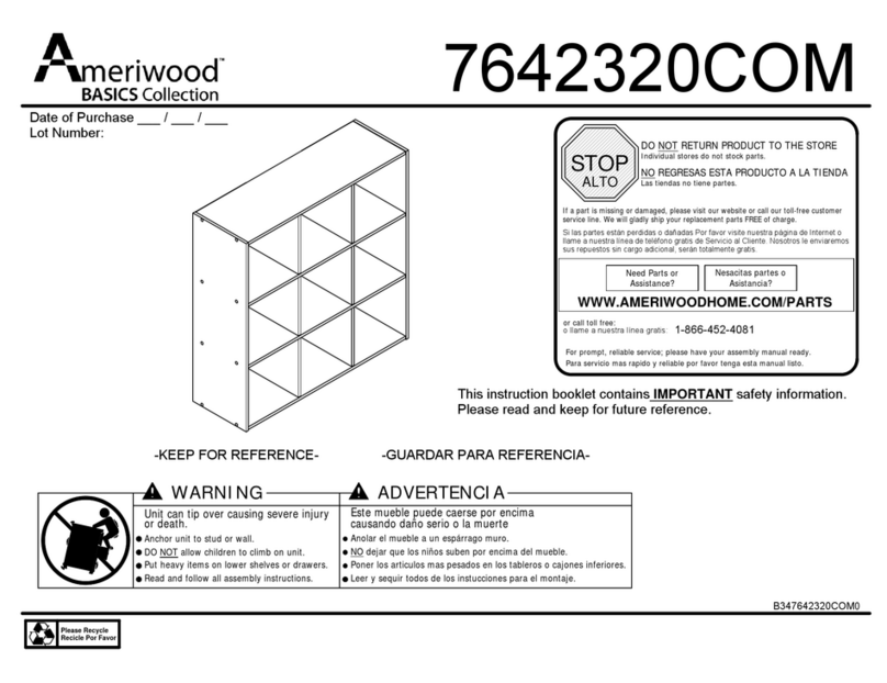 Ameriwood 7642320COM Assembly manual Ameriwood 7642320COM Assembly manual