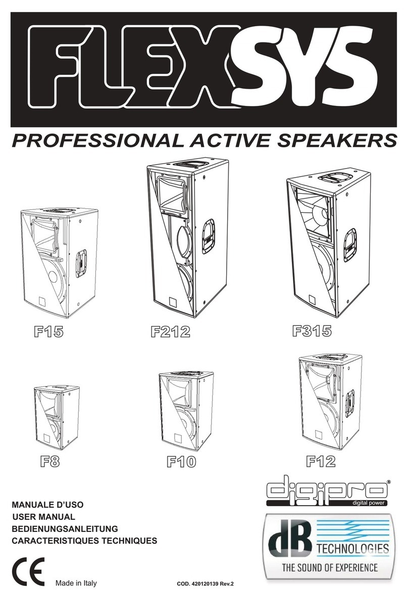 dB Technologies FLEXSYS F8 user manual