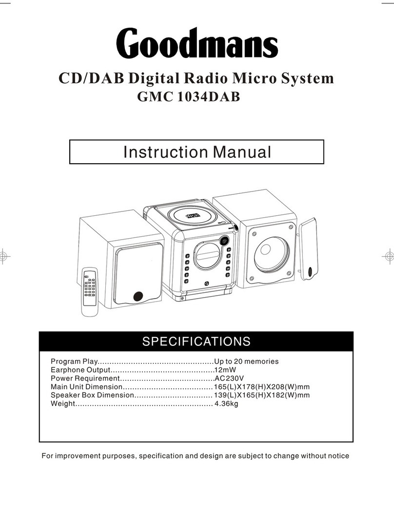 Goodmans GMC 1034DAB instruction manual