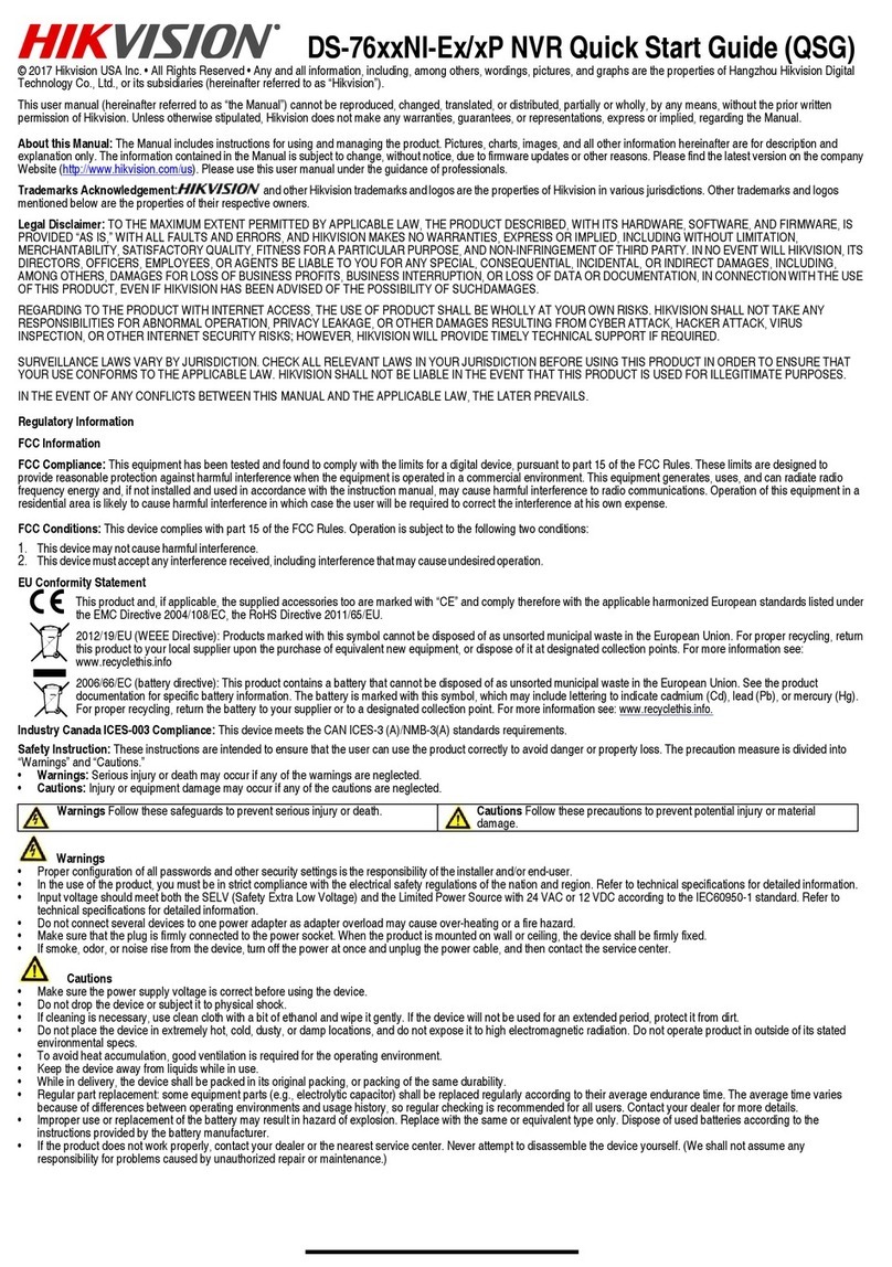 HIK VISION DS-76xxNI-Ex/xP User manual