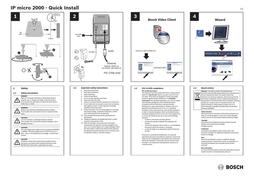 Bosch IP micro 2000 Instructions for use Bosch IP micro 2000 Instructions for use