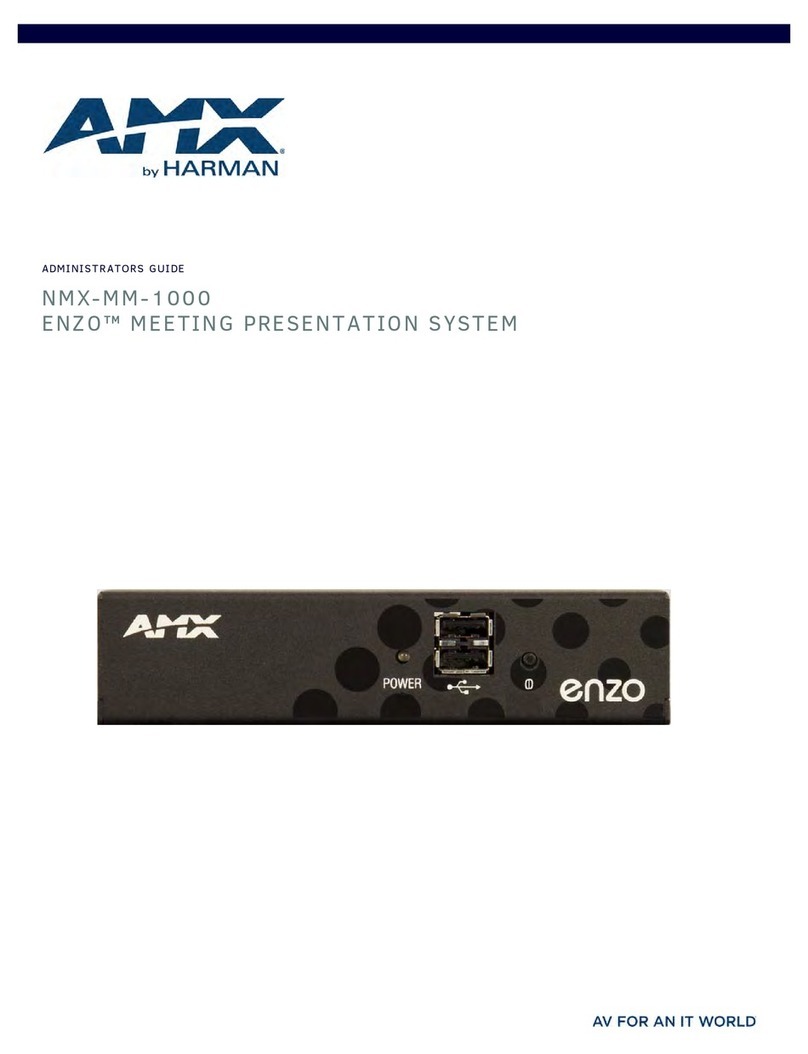 AMX NMX-MM-1000 Administrator's guide