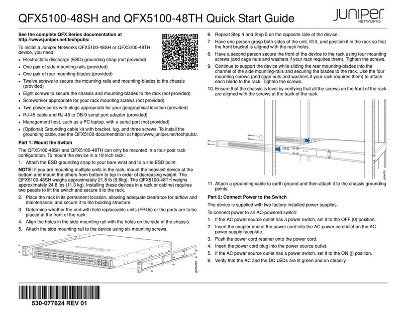 Juniper QFX5100-48SH User manual Juniper QFX5100-48SH User manual