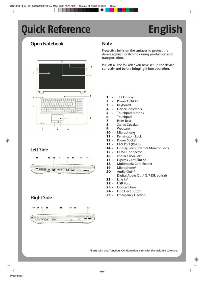 Medion E7214 User manual