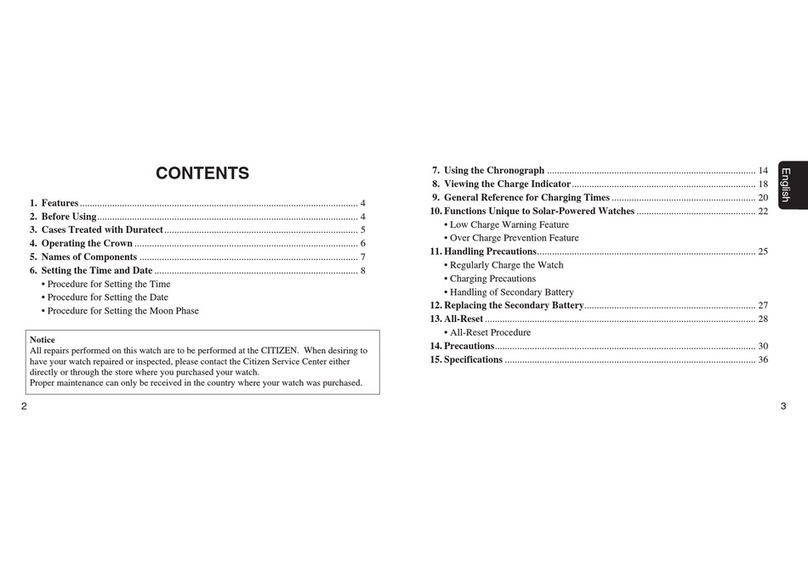Citizen 9800 User manual