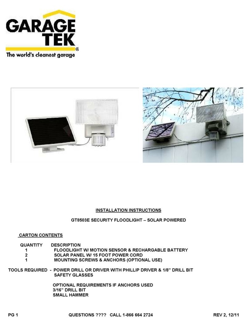 Garage Tek GT8503E Service manual
