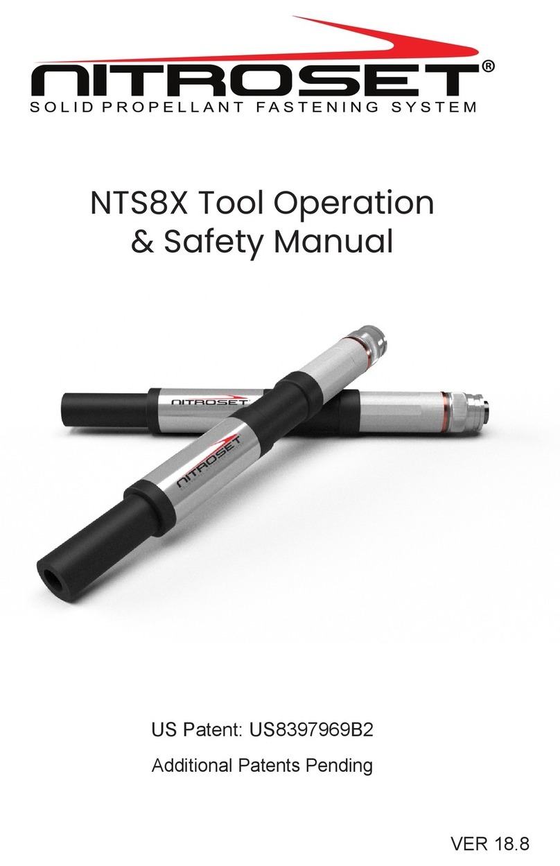 Nitroset NTS8X Use and care manual