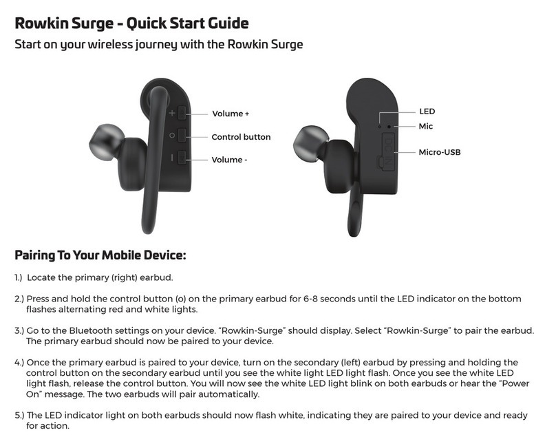 Rowkin Surge quick start guide