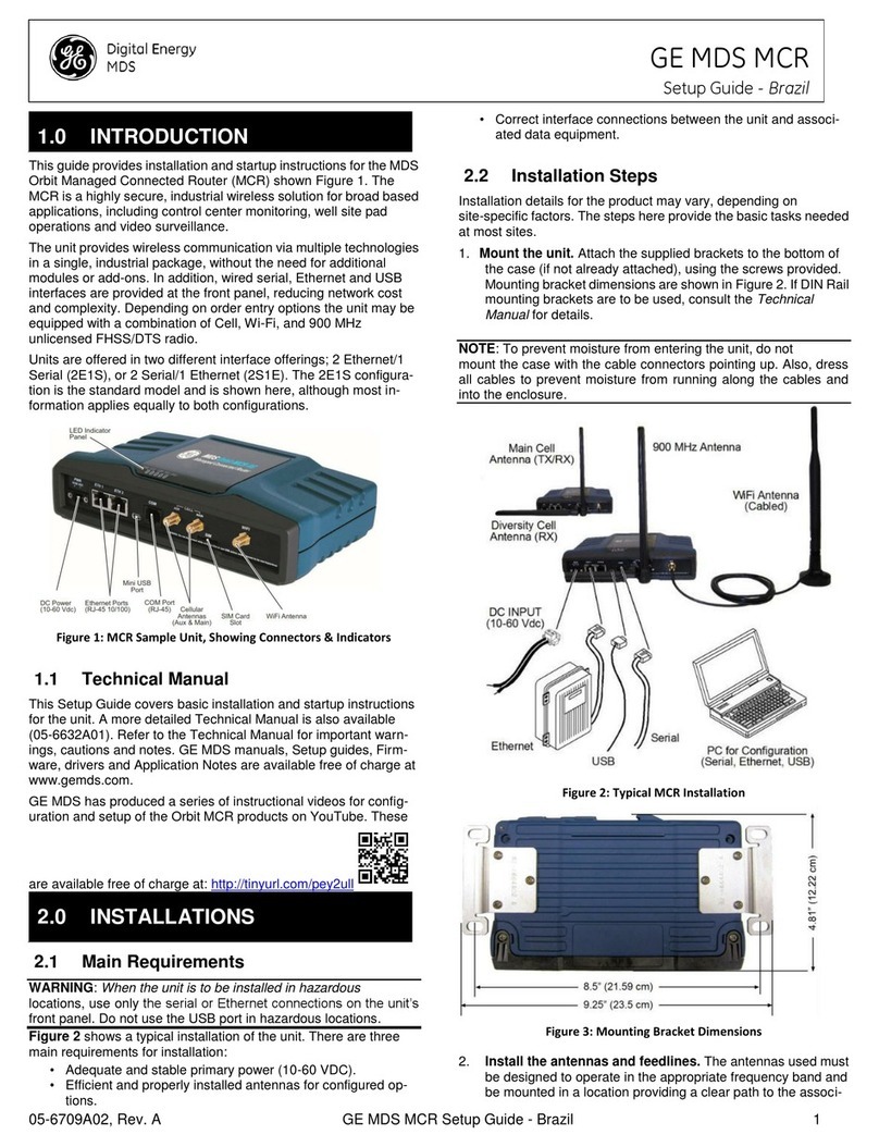 GE MDS 4710M Setup guide