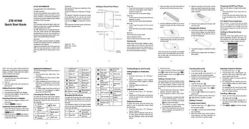 Zte N799D User manual