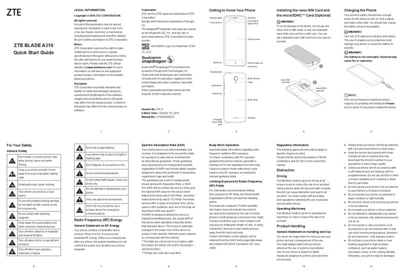 Zte BLADE A310 User manual
