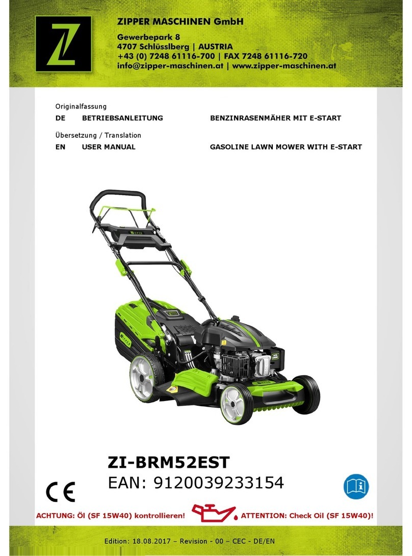 Zipper Mowers ZI-BRM52EST user manual