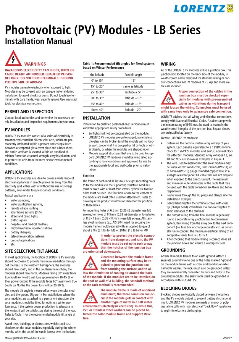Lorentz LB Series User manual