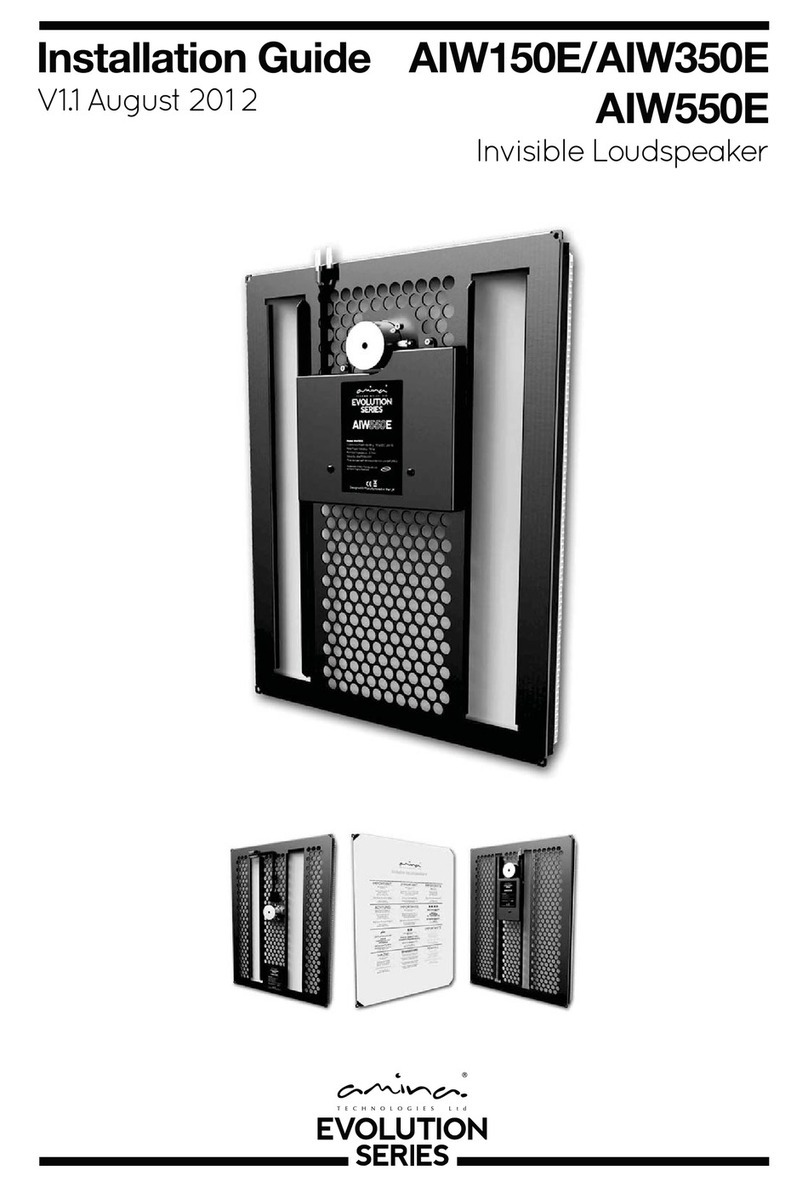 Amina Evolution AIW150E User manual