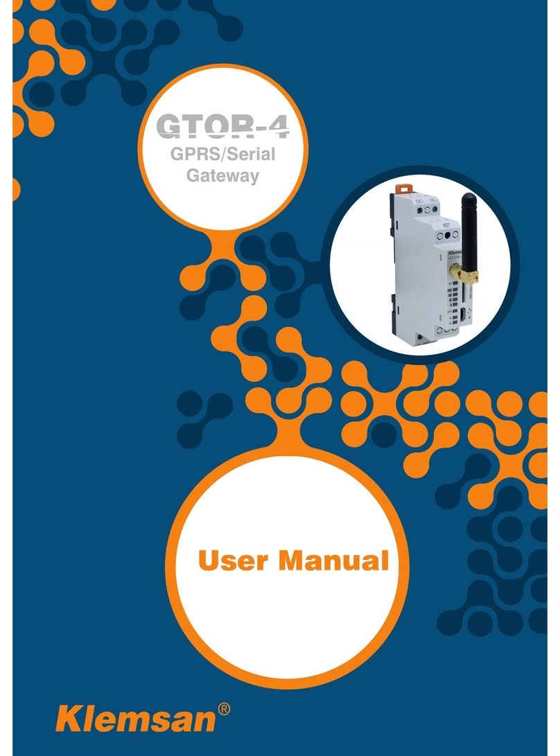 Klemsan GTOR-4 user manual