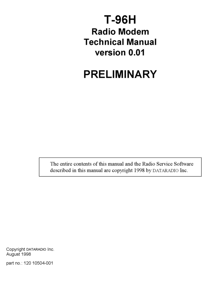 Dataradio T-96H Technical manual