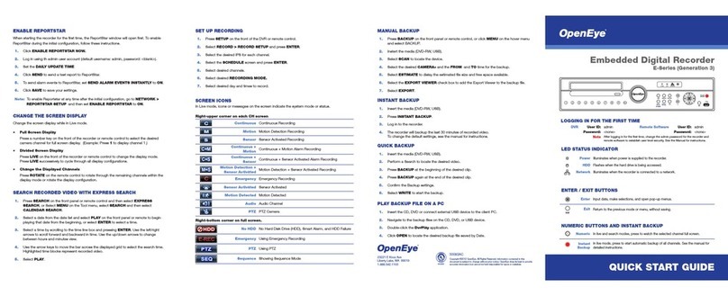 OpenEye E-Series quick start guide